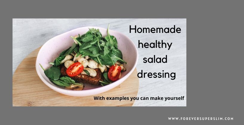 Homemade healthy salad dressing (options under 50 calories)